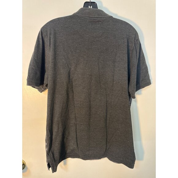 Roebuck & Co Mens M Graphic Polo Shirt Gray Cotton Blend - Picture 4 of 5